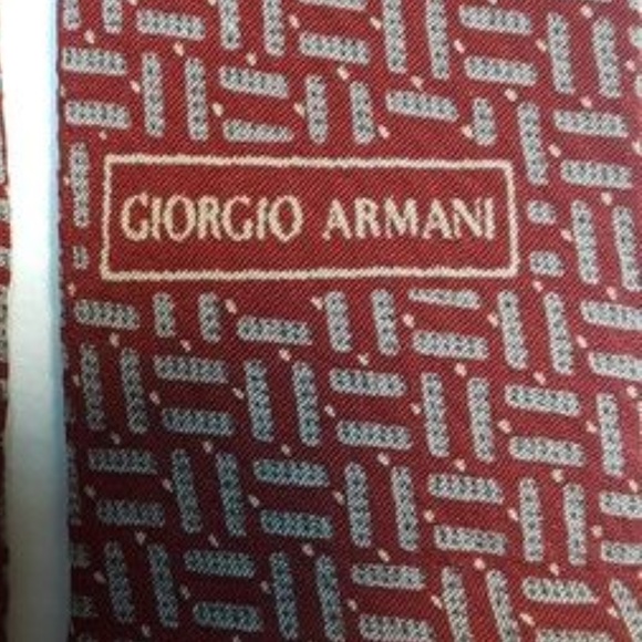 GIORGIO ARMANI Cravatte men's silk tie. - Picture 3 of 8